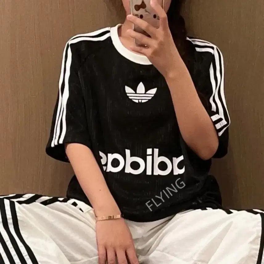[BUNJANG] Adidas Adicolor Short Sleeve T-Shirt Black / 아디다스 아디컬러 반팔 티셔츠 블랙