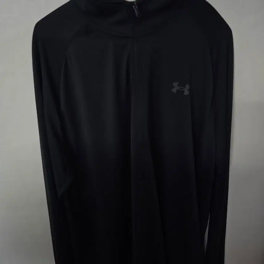 [BUNJANG] Under Armour Black Half-Zip Performance Long Sleeve T-Shirt XL / 언더아머 블랙 반집업 XL 기능성 긴팔티 (택만 제거)