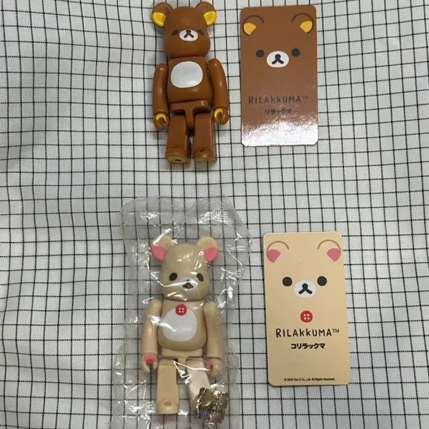 [BUNJANG] Rilakkuma Korilakkuma Bearbrick Figure Set / 리락쿠마 코리락쿠마 베어브릭 피규어