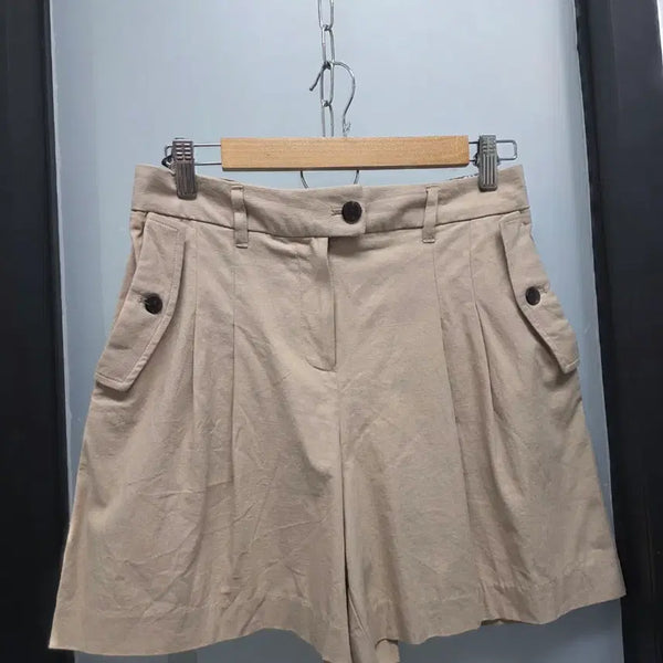 [BUNJANG] Lafiaf Pintuck Wide Shorts 66 / 라피아프 핀턱와이드 반바지 66