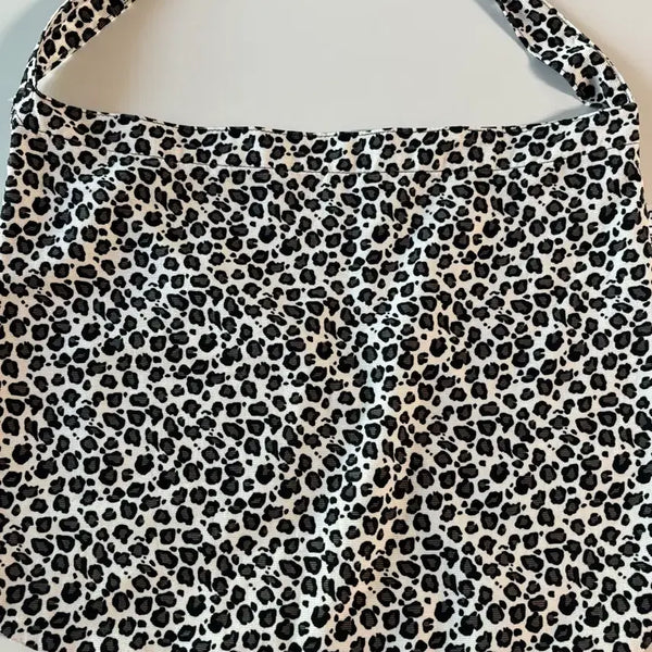 [BUNJANG] EMIS Leopard Eco Bag White / 이미스 호피 에코백 화이트