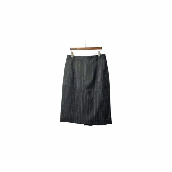 [BUNJANG] JJ JIGOTT Stripe H-Line Midi Skirt / JJ지고트  스트라이프 스커트