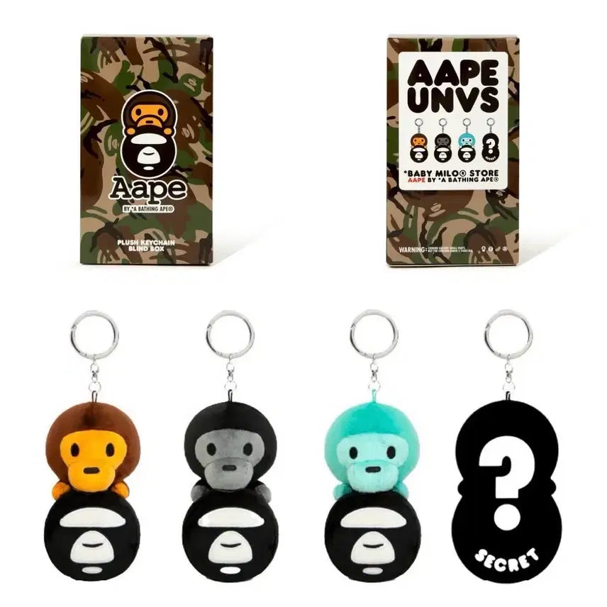 [BUNJANG] Aape BAPE Baby Milo Plush Keyring Blind Box / Aape 베이프 베이비 마일로 랜덤 키링