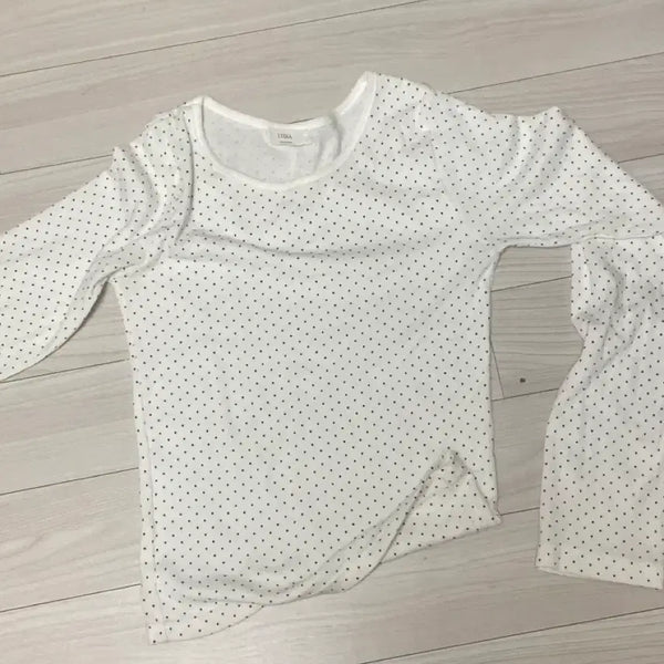 [BUNJANG] Dot Long Sleeve T-Shirt / 도트긴팔티