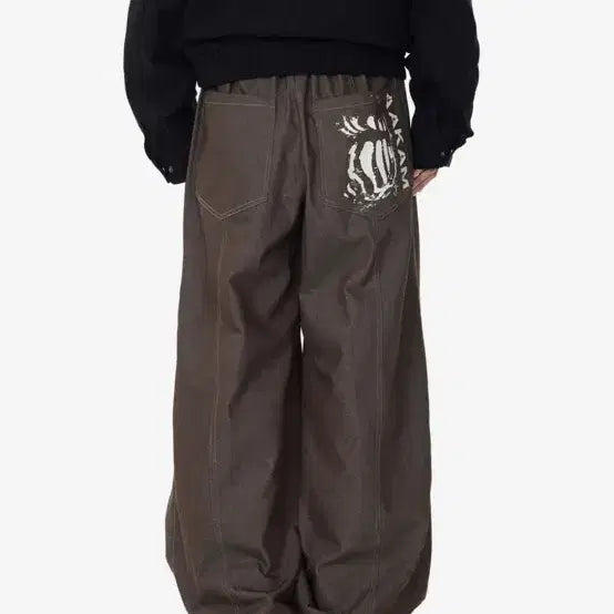 [BUNJANG] Arkam Brown Pin-tuck Denim Pants Size 1 / 아캄 브라운 핀턱 데님 팬츠 브라운 1사이즈