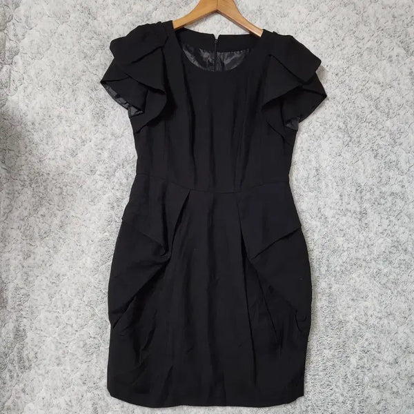 [BUNJANG] J893 Black Frill Dress / J893 [91-94-170] 블랙 프릴 원피스