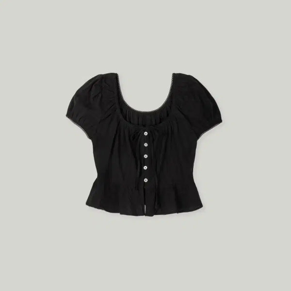 [BUNJANG] Forest Pansy Blouse / 포레스트 팬지 블라우스