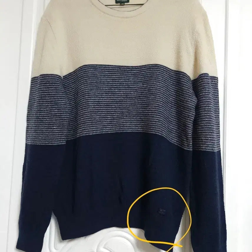 [BUNJANG] Henry Cotton's Wool Knit Sweater / 코오롱 헨리코튼 남성니트 모직 니트 스웨터