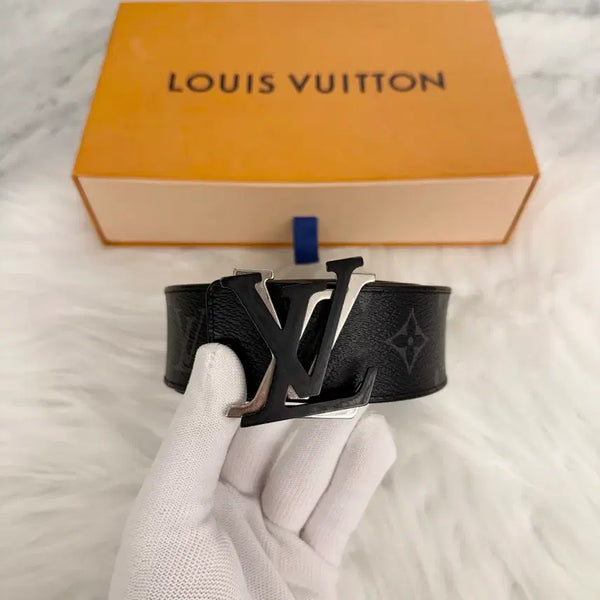 [BUNJANG] Louis Vuitton Monogram Eclipse LV Reversible Belt / [정품] 루이비통 모노그램 이클립스 LV 리버시블 벨트