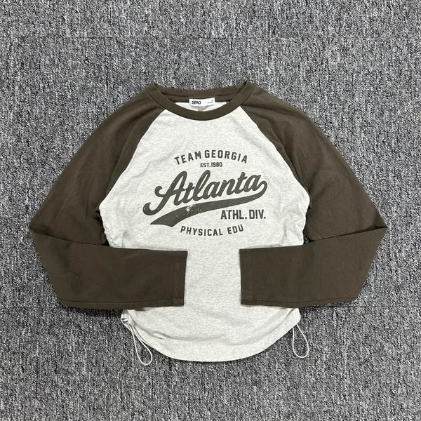 [BUNJANG] SPAO Raglan Shirring Long Sleeve T-shirt M / 스파오 레글런 셔링 긴팔티 M