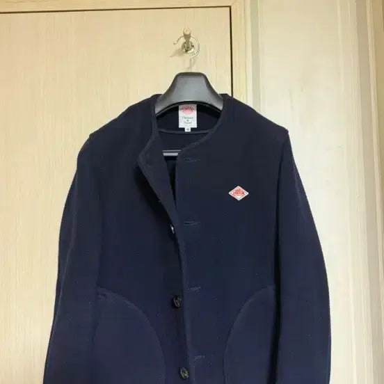 [BUNJANG] DANTON Collarless Jacket Navy / 단톤 넥리스 자켓