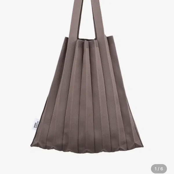 [BUNJANG] Pleatsmama Eco Bag Taupe Brown / 플리츠마마 에코백 토프브라운