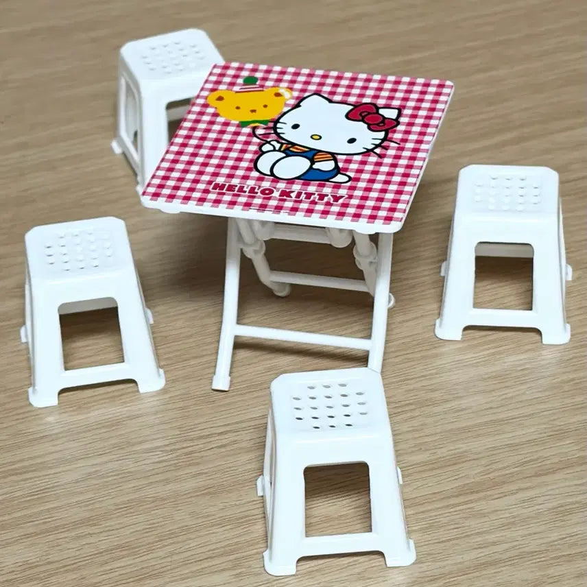 [BUNJANG] Miniature Kitty Table Set / 미니어쳐 키티 테이블 세트