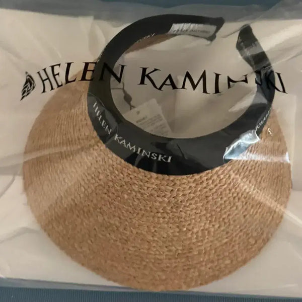 [BUNJANG] HELEN KAMINSKI Bianca 12 Natural Black Logo Hat / (정품) 헬렌카민스키 비앙카 12 내추럴 블랙 로고 모자 여름모자