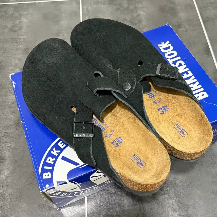 [BUNJANG] Birkenstock Boston Soft Footbed Black Regular Size 43 / 버켄스탁 보스턴 소프트 풋베드 블랙 레귤러 43사이즈