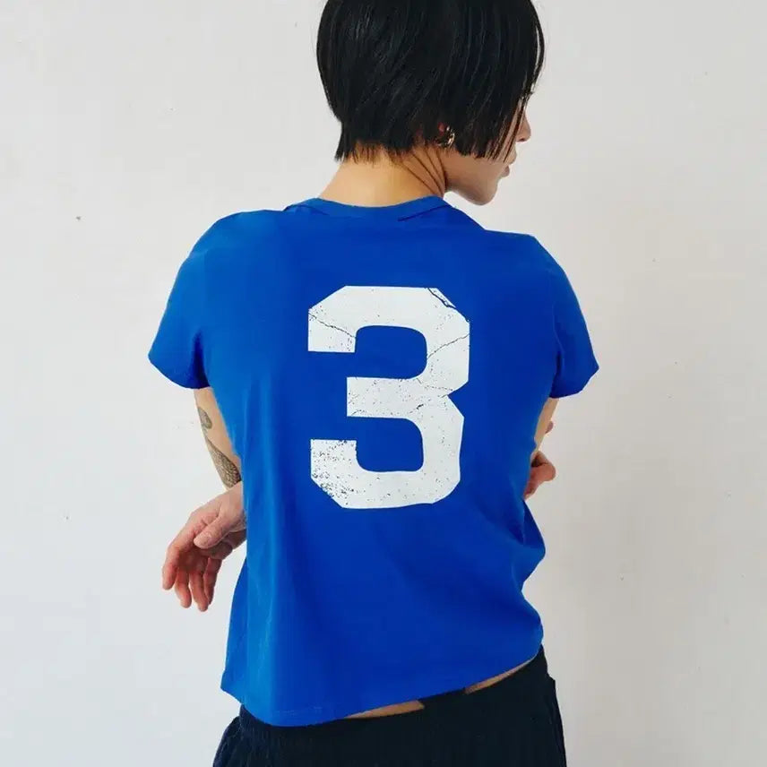 [BUNJANG] Please Project 3 FORTUNE Blue T-Shirt / 플리즈프로젝트 3 FORTUNE 블루 티셔츠