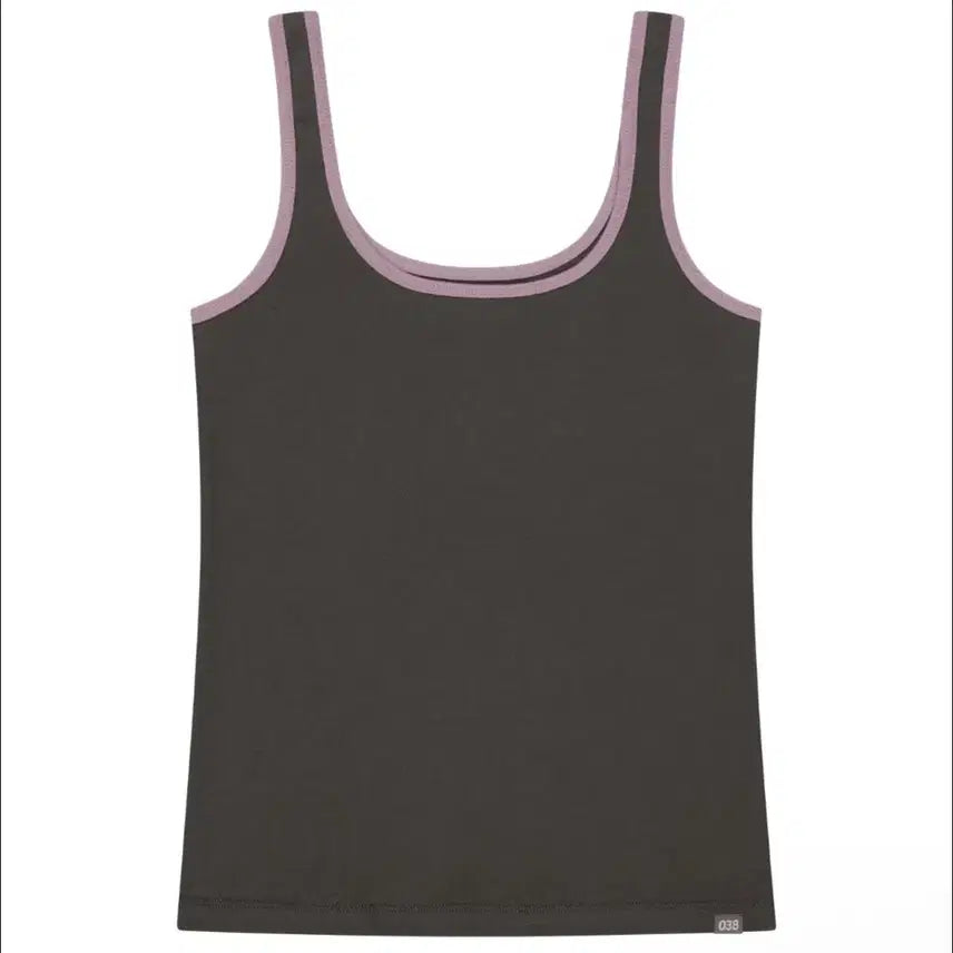[BUNJANG] COYSEIO Two-Tone Sleeveless Top Charcoal M / COYSEIO 코이세이오 038 투톤 슬리브리스 차콜 M사이즈