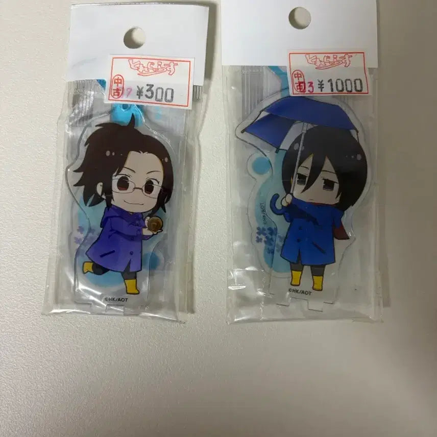 [BUNJANG] Attack on Titan Mikasa & Hange Acrylic Stand Bundle (Sealed) / 진격의 거인 미카사, 한지 아크릴