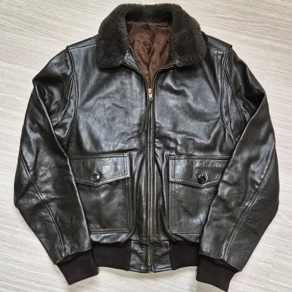 [BUNJANG] G-1 Leather Jacket / G-1 가죽자켓