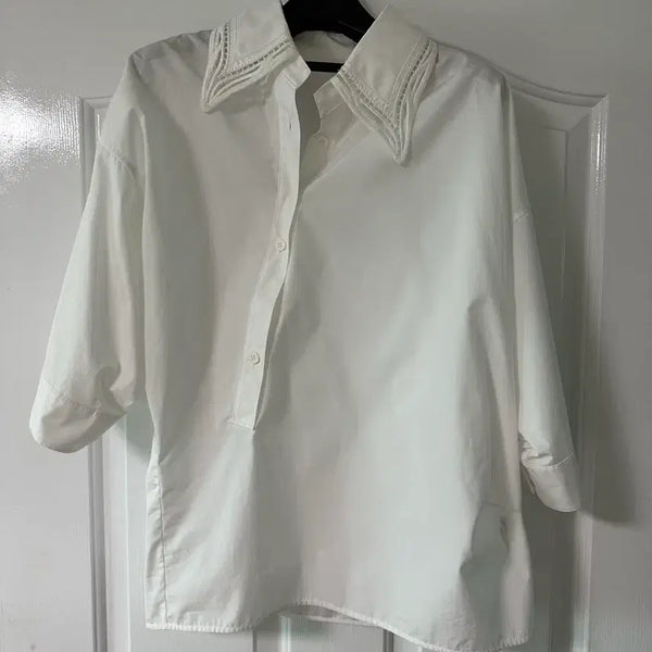 [BUNJANG] System Rats by.L Atelier Sample White Shirt / 한섬 래트바이티 샘플 화이트 셔츠