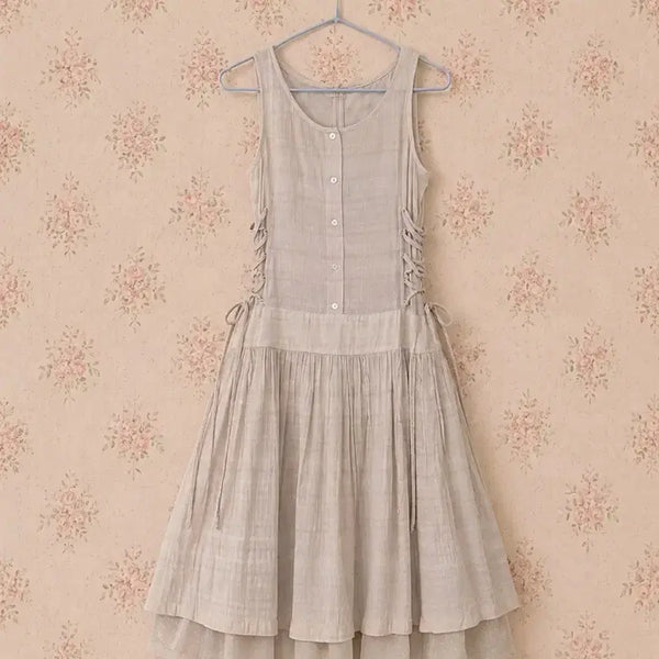 [BUNJANG] Midi Frill Dress / 미디 프릴 원피스