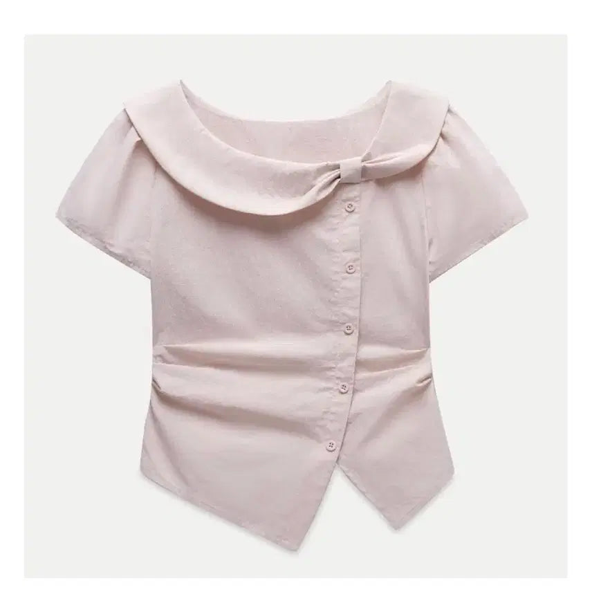 [BUNJANG] eggka Ribbon Detail Pink Blouse / eggka 핑크 블라우스