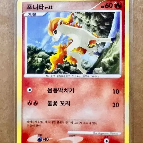 [BUNJANG] Pokémon Card Ponyta Lv.12 (2010 Korean Edition) / [포켓몬 카드]  포니타 Lv.12