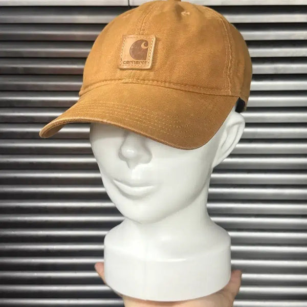 [BUNJANG] Carhartt Odessa Cap Camel Organic Cotton Work Cap / 칼하트 오데사 볼캡 야구 모자 카멜 오가닉 코튼 워크 아메카지 가죽