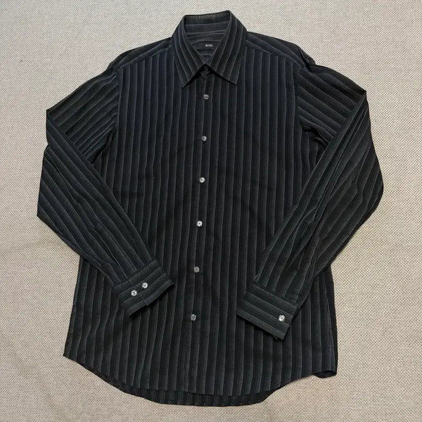 [BUNJANG] Hugo Boss Classic Stripe Shirt / BOSS 휴고 보스 클래식 스트라이프 셔츠