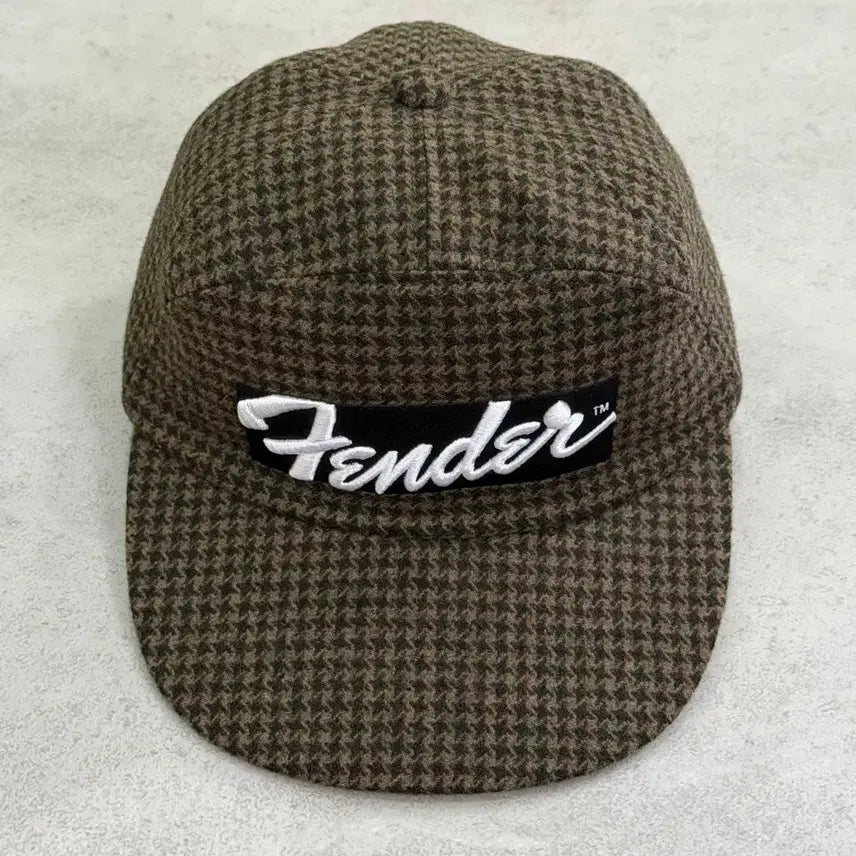 [BUNJANG] LAD MUSICIAN x Fender 13AW Houndstooth Check Wool Cap / 라드뮤지션 x 펜더 13AW 하운드투스체크 울캡