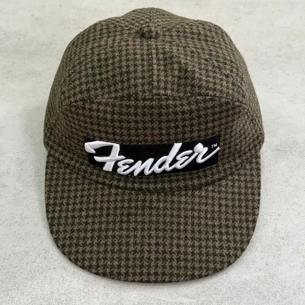 [BUNJANG] LAD MUSICIAN x Fender 13AW Houndstooth Check Wool Cap / 라드뮤지션 x 펜더 13AW 하운드투스체크 울캡