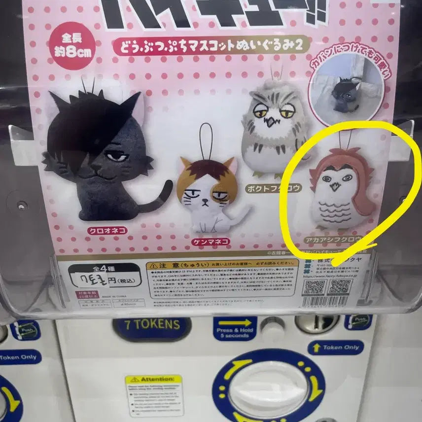 [BUNJANG] Haikyuu Akaashi Plush Keychain / 하이큐 아카아시 인형