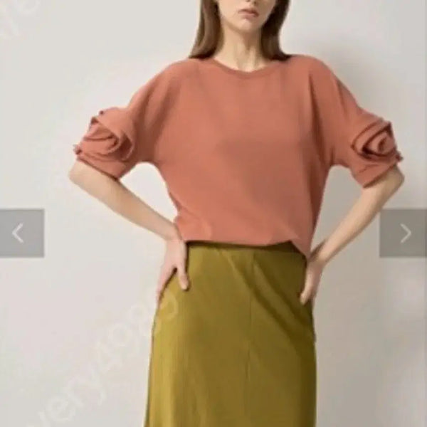 [BUNJANG] LANVIN COLLECTION 2024 Sleeve Frill Thin Knit / 2024.랑방컬렉션)소매 프릴 얇은니트