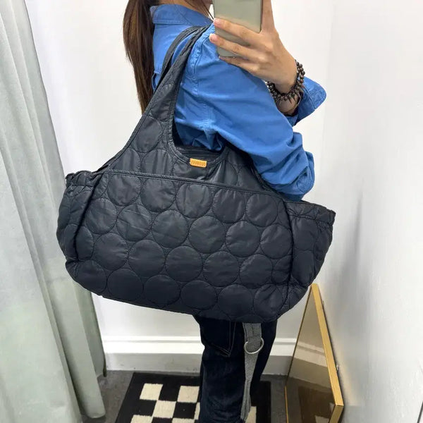 [BUNJANG] Players Navy Quilting Shoulder Bag / Players 네이비 퀄팅 숄더백
