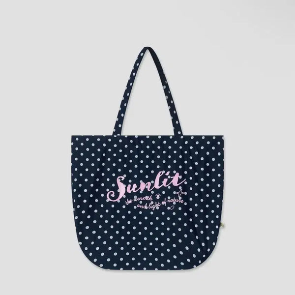 [BUNJANG] Sunlit Graphic Dot Eco Bag (Navy) / 썬릿 그래픽 도트 에코백 (네이비)