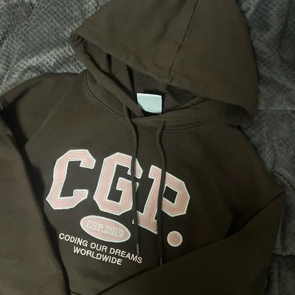 [BUNJANG] Code Graphy Brown Hoodie / 희귀매물 코드그라피 브라운