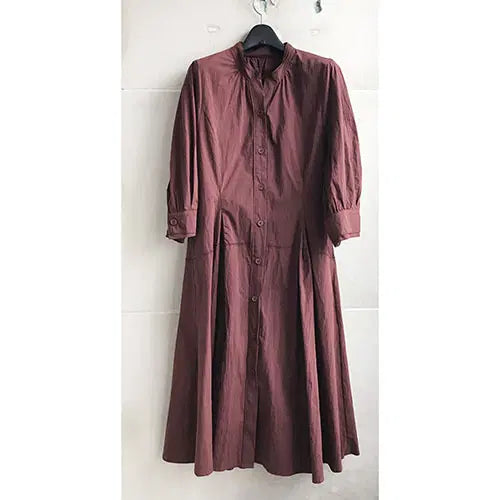 [BUNJANG] Max Studio 8/10 Sleeve Midi Dress Brick Red / 맥스스튜디오 정품/2023-통통66/새거수준