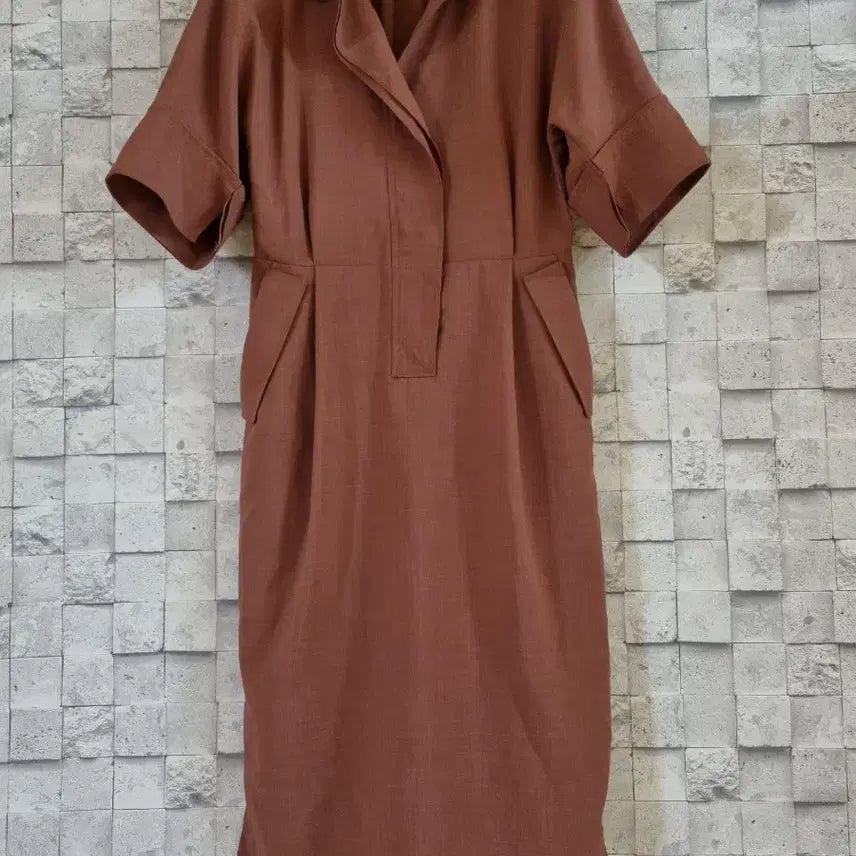 [BUNJANG] LIST Brown Midi Dress / LIST 브라운 미디원피스