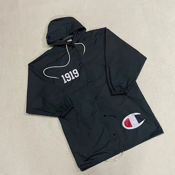 [BUNJANG] Champion Women's Long Coach Jacket Windbreaker B.2243 / L 챔피온 여성 롱 코치자켓 바람막이 자켓 B.2243