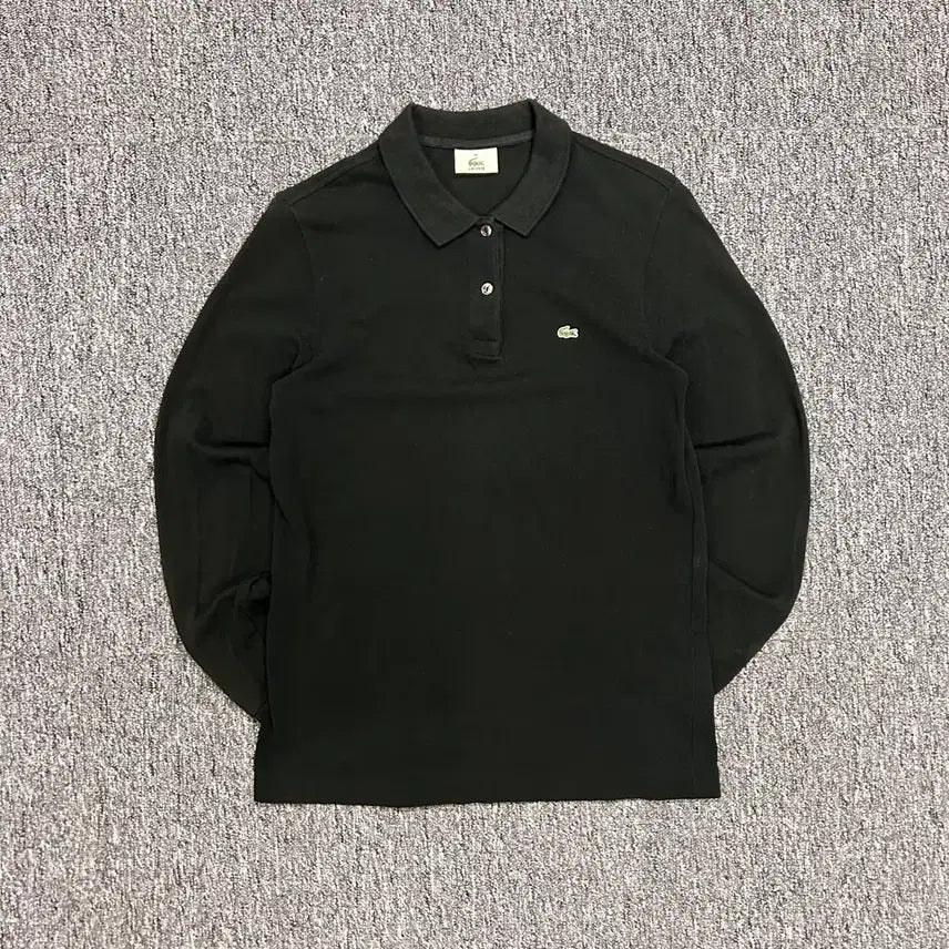 [BUNJANG] Lacoste Black Long Sleeve Polo Shirt M / 라코스테 블랙 긴팔 카라티 M