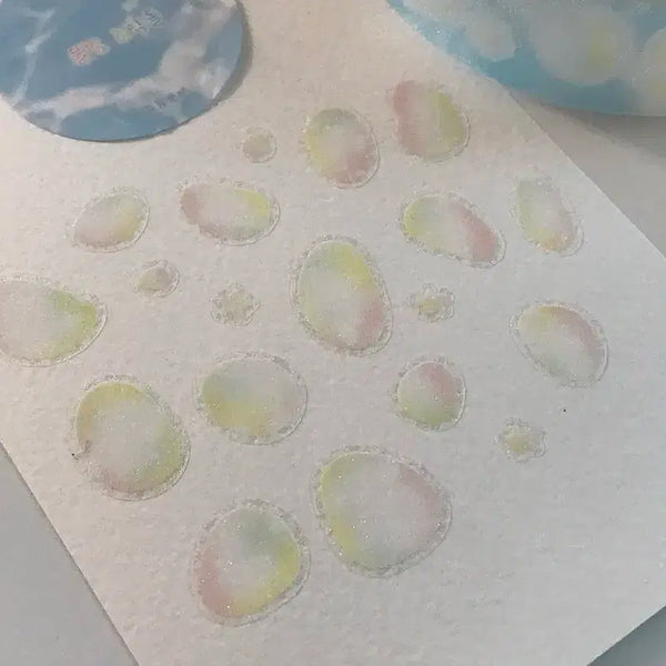 [BUNJANG] Coconenne Water Blue Pebble Kiss Cut Washi Tape / 코코넨네 물빛 조약돌 키스컷띵 마테띵