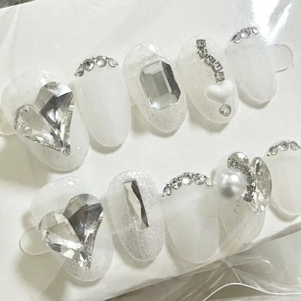 [BUNJANG] Handmade Nail Tips - Size M / 수제네일팁 사이즈 M
