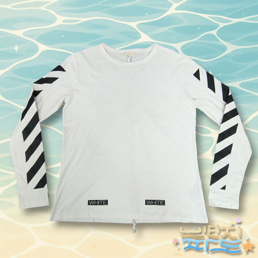 [BUNJANG] Off-White Reorder Logo Long Sleeve T-Shirt / L off white 오프화이트 리오더백 롱 슬리브 티셔츠