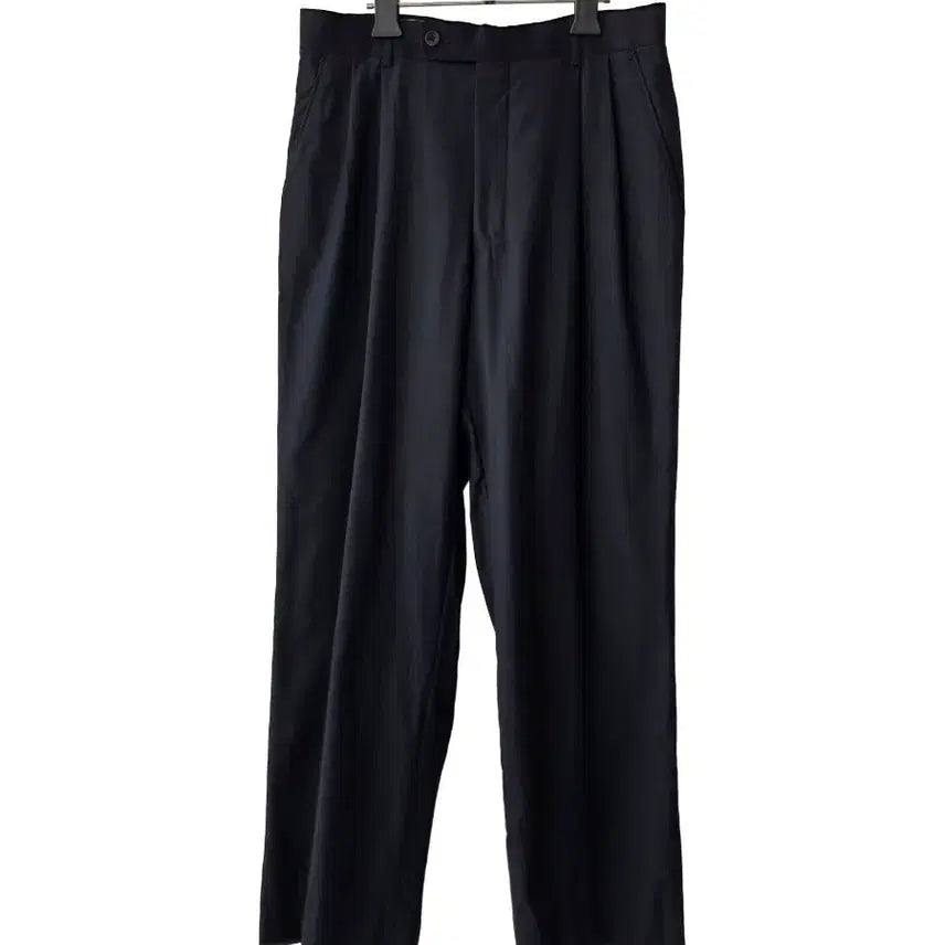[BUNJANG] Men's Pin Tuck Slacks Navy Pants / 30/남성 핀턱 슬랙스 네이비 바지