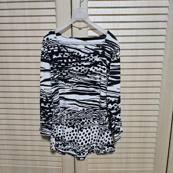 [BUNJANG] Chico's Stretch Print T-Shirt / Chico's 스판티
