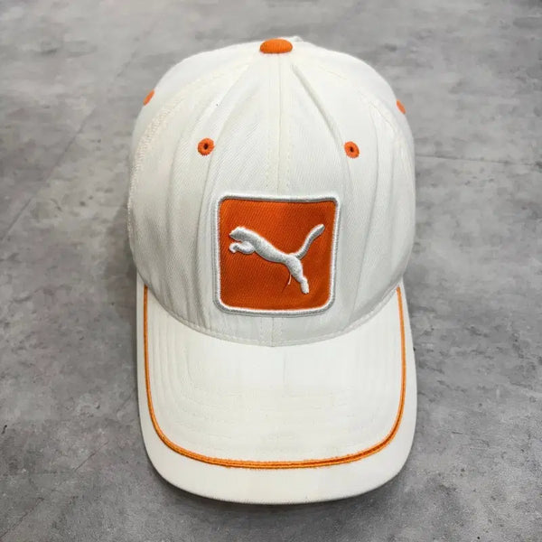 [BUNJANG] Puma Vintage Patch Baseball Cap Hat Orange / OS 푸마 빈티지 패치 베이스볼 캡 모자 오렌지