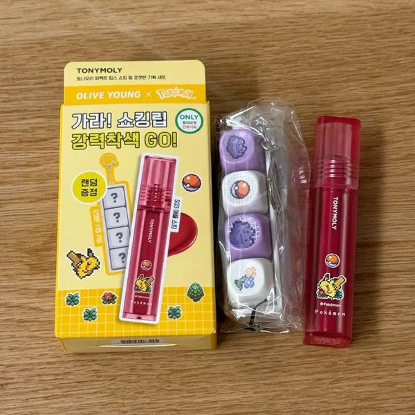 [BUNJANG] TONYMOLY Shocking Lip Apple Shocking Set with Ditto Keycap / 토니모리 쇼킹립 애플쇼킹 메타몽 키캡 포함