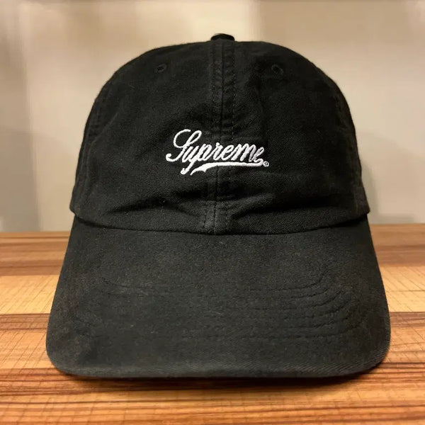 [BUNJANG] Supreme Lightweight Moleskin 6-Panel Cap Black / 슈프림 라이트웨이트 몰스킨 6패널캡
