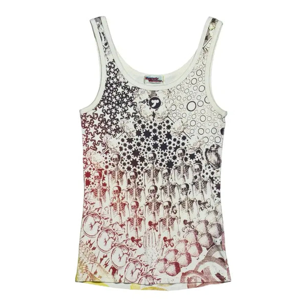 [BUNJANG] Hysteric Glamour Iconic Skull Snake Pattern Sleeveless T-Shirt / 스테릭 글래머 아카이브 아이코닉 해골 스네이크 패턴 나시 반팔 티셔츠