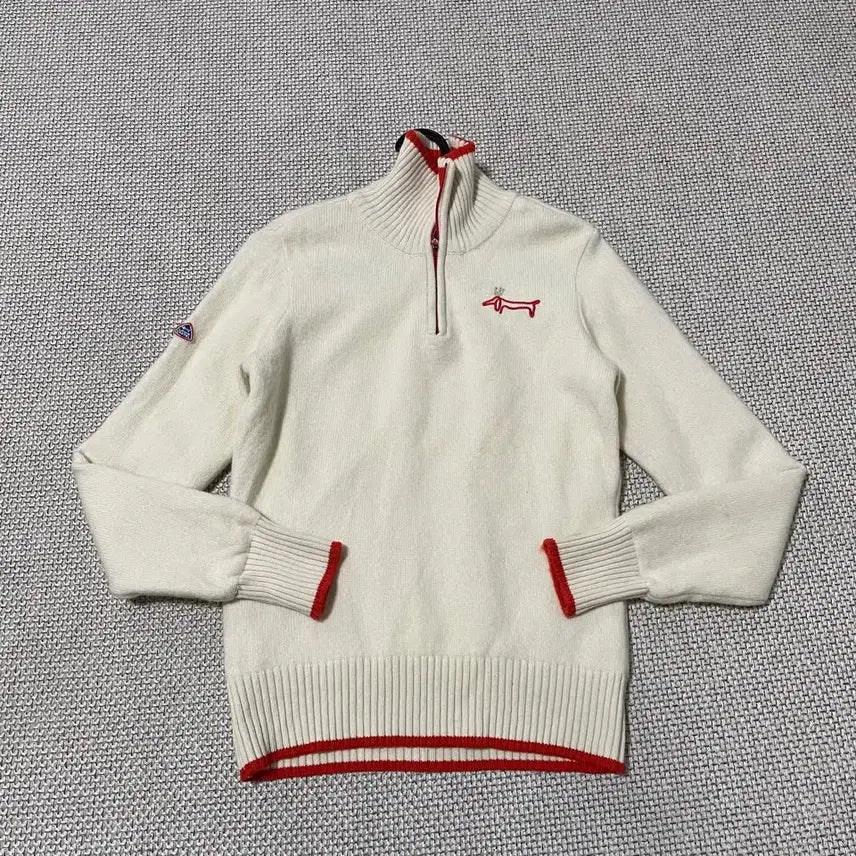 [BUNJANG] Louis Castel Women's Windproof Half-Zip Knit B.6865 / S 루이까스텔 여성 방풍 반집업 니트 B.6865